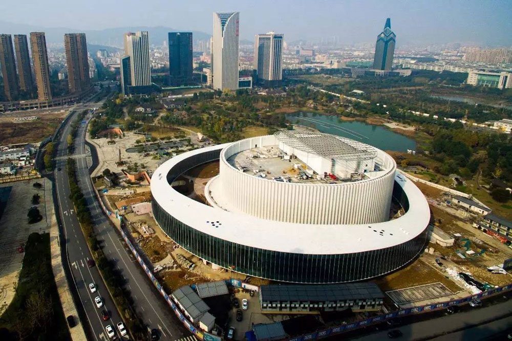 Na zdięciu Zhuji Grand Theatre