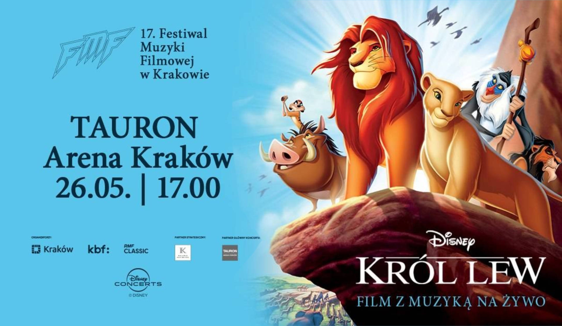 26.05.2024 –  17. Festiwal Muzyki Filmowej - Król Lew