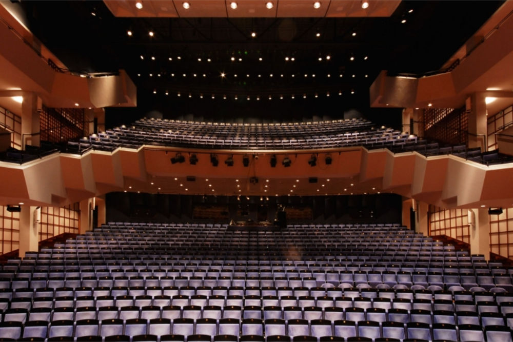 Zdjęcie wnętrza Olavshallen Concert Hall w Trondheim