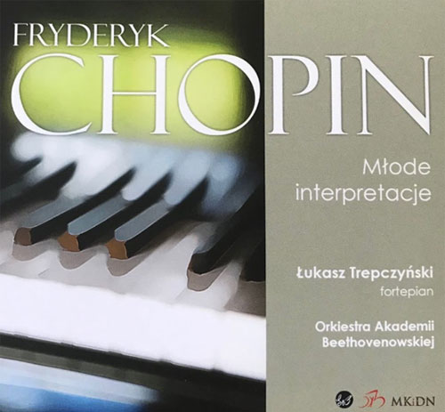 Okładka płyty "Fryderyk Chopin Młode interpretacje"