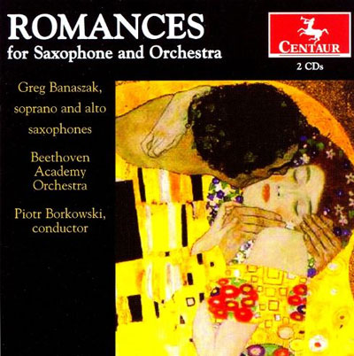 Okładka płyty "Romances for Saxophone and Orchestra"